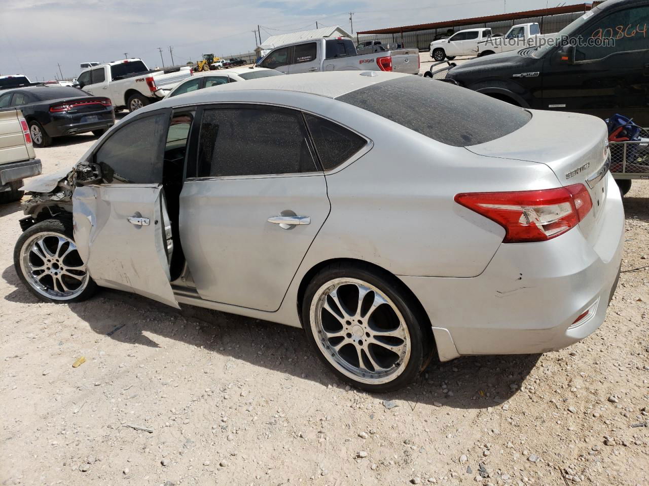 2016 Nissan Sentra S Silver vin: 3N1AB7AP8GY239608