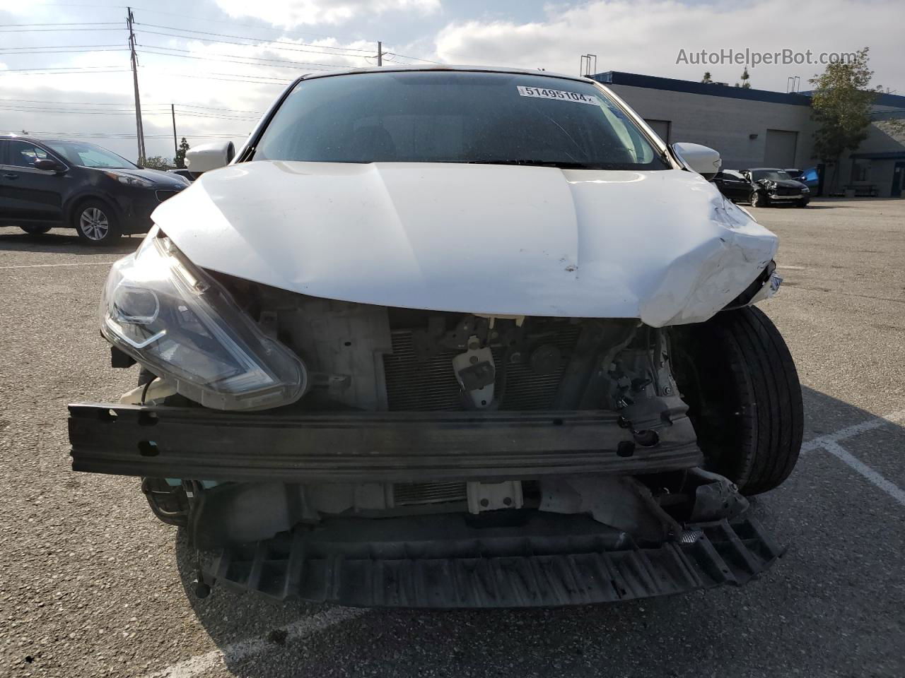 2016 Nissan Sentra S White vin: 3N1AB7AP8GY251743