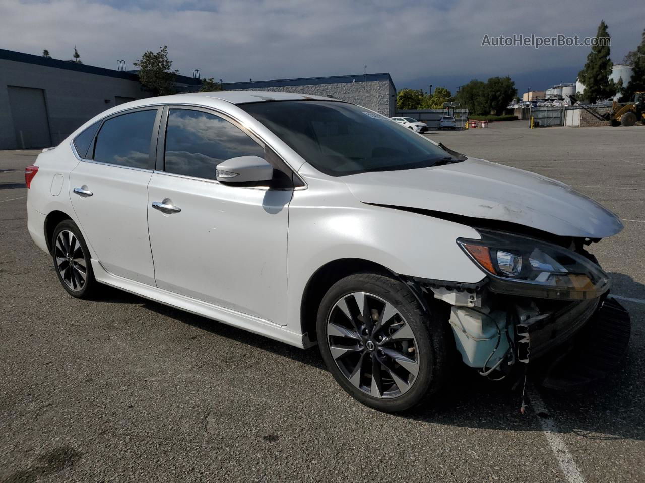 2016 Nissan Sentra S White vin: 3N1AB7AP8GY251743