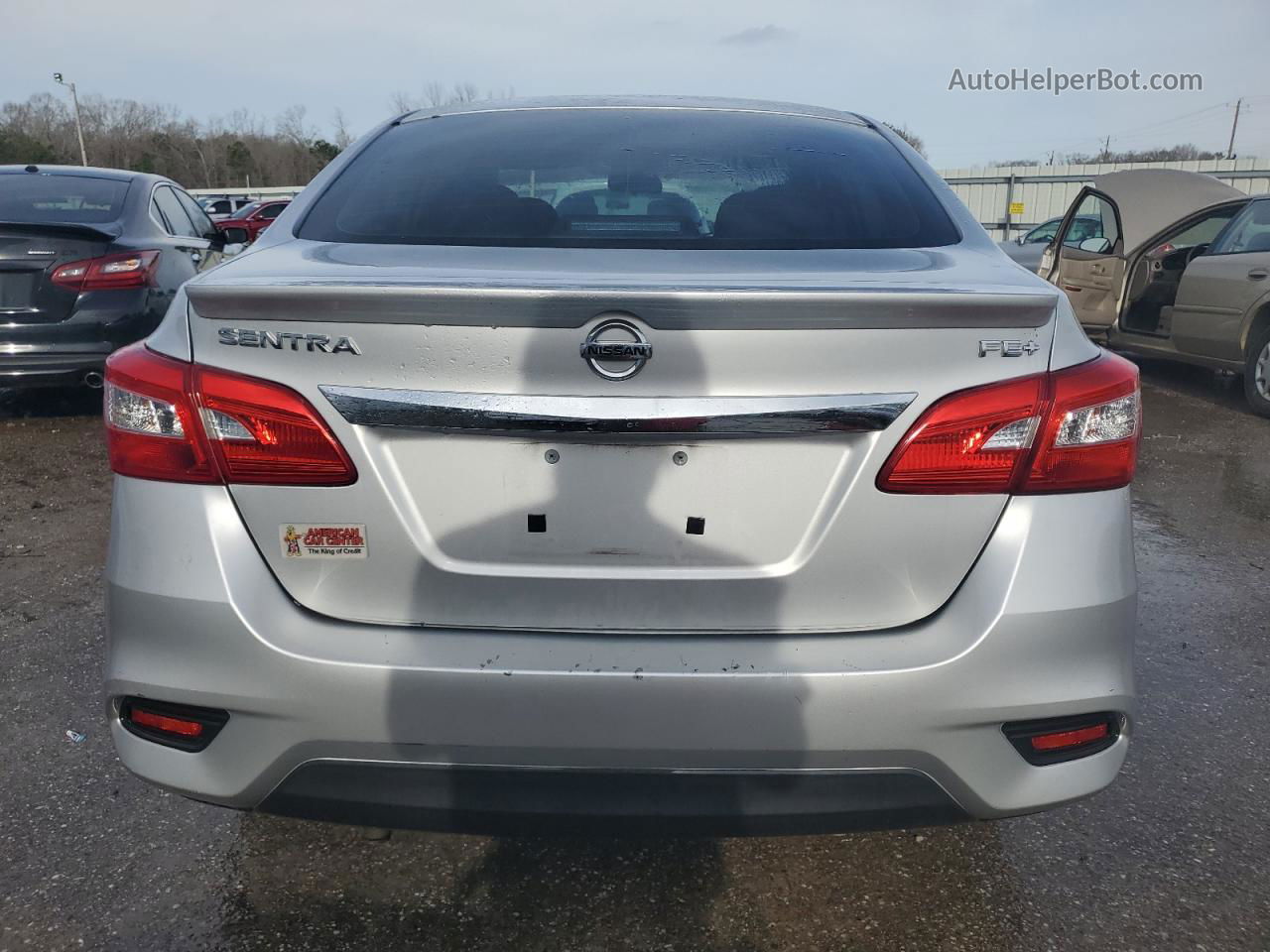 2016 Nissan Sentra S Серебряный vin: 3N1AB7AP8GY269787