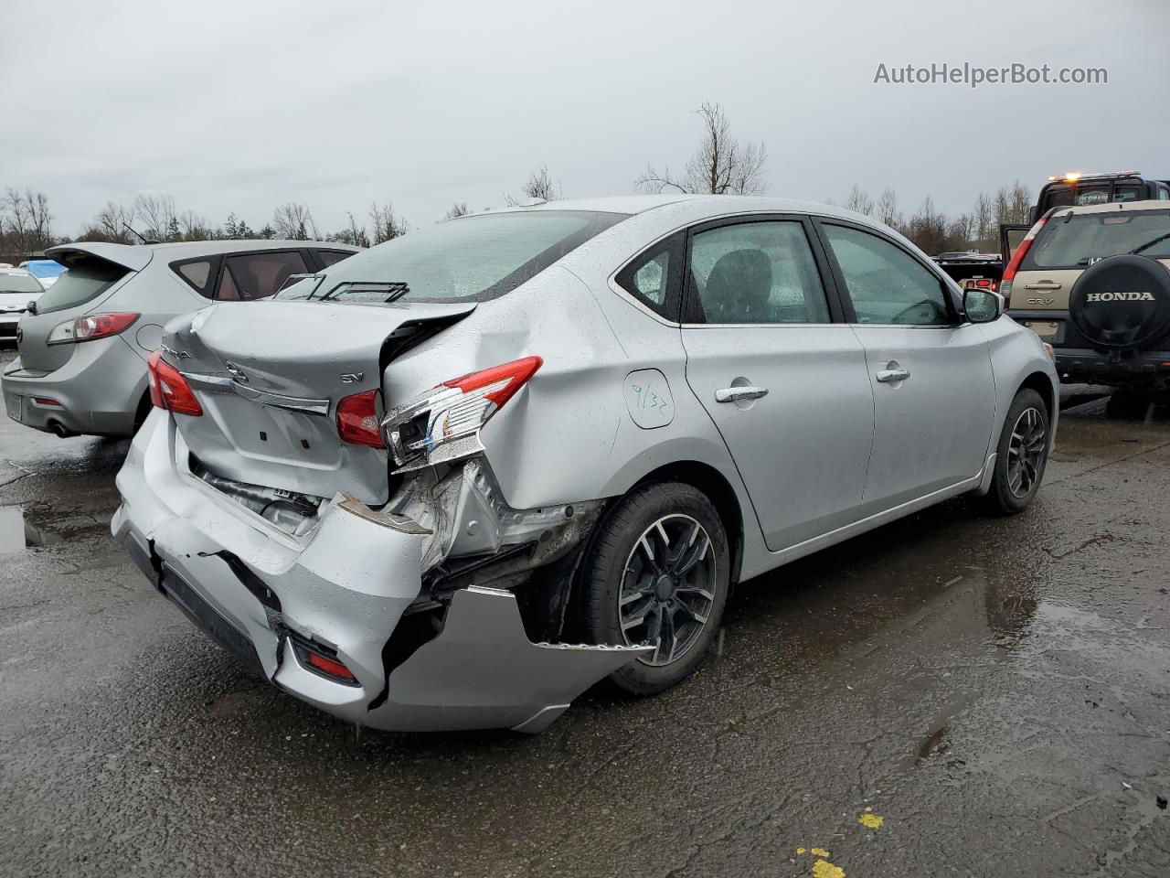 2016 Nissan Sentra S Silver vin: 3N1AB7AP8GY277730