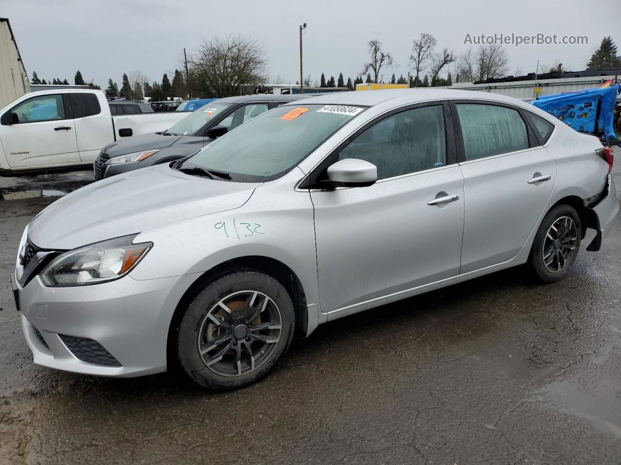 2016 Nissan Sentra S Silver vin: 3N1AB7AP8GY277730