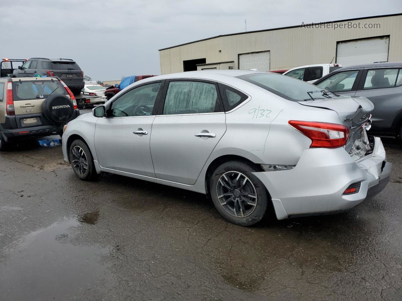 2016 Nissan Sentra S Серебряный vin: 3N1AB7AP8GY277730