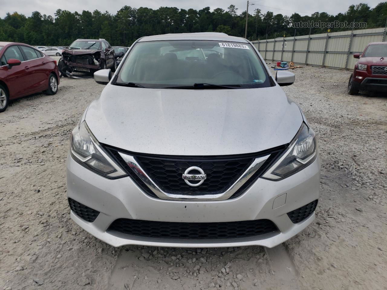 2016 Nissan Sentra S Серебряный vin: 3N1AB7AP8GY286329