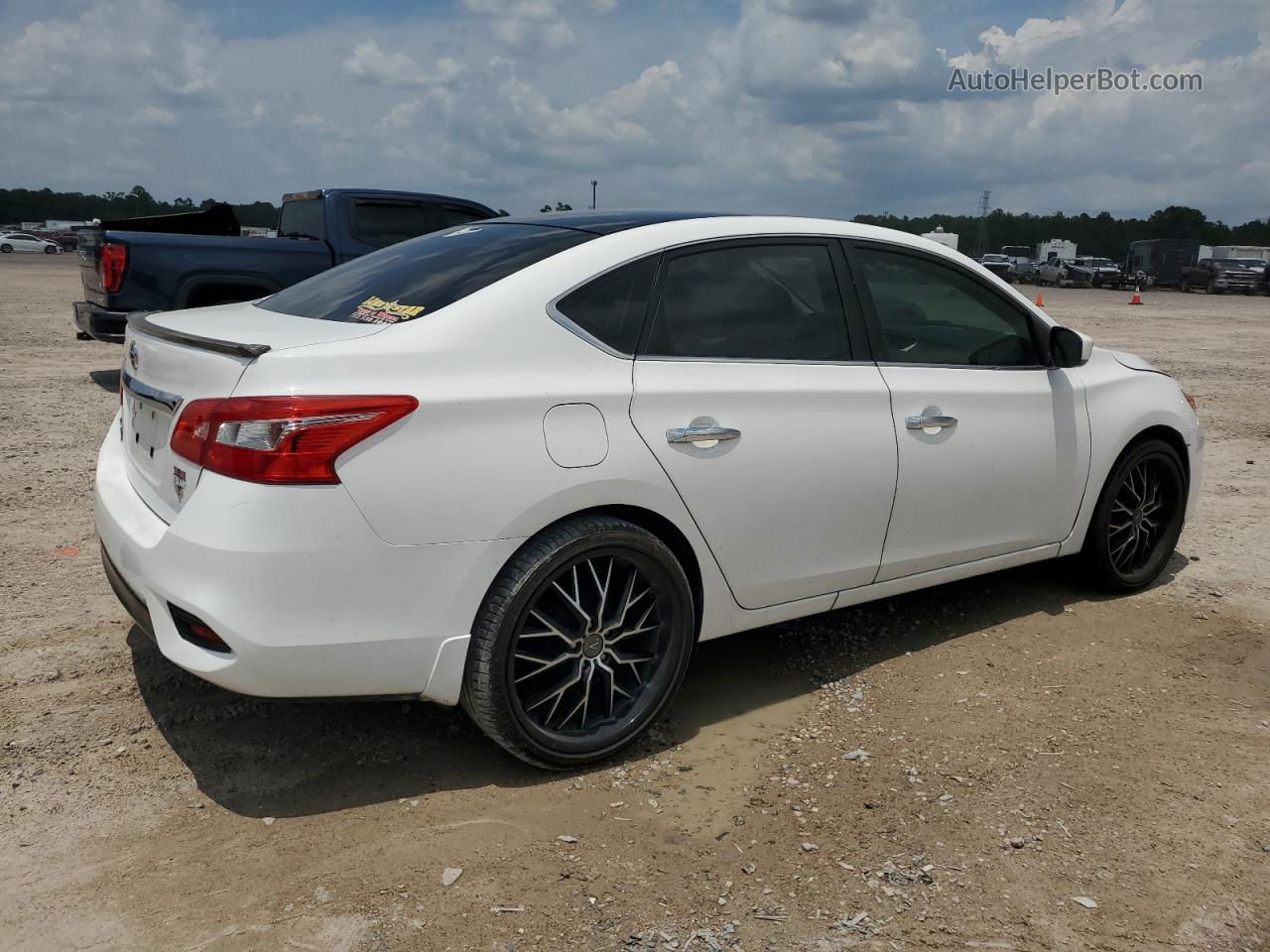 2016 Nissan Sentra S White vin: 3N1AB7AP8GY288629