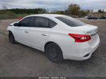 2016 Nissan Sentra Sv White vin: 3N1AB7AP8GY298352