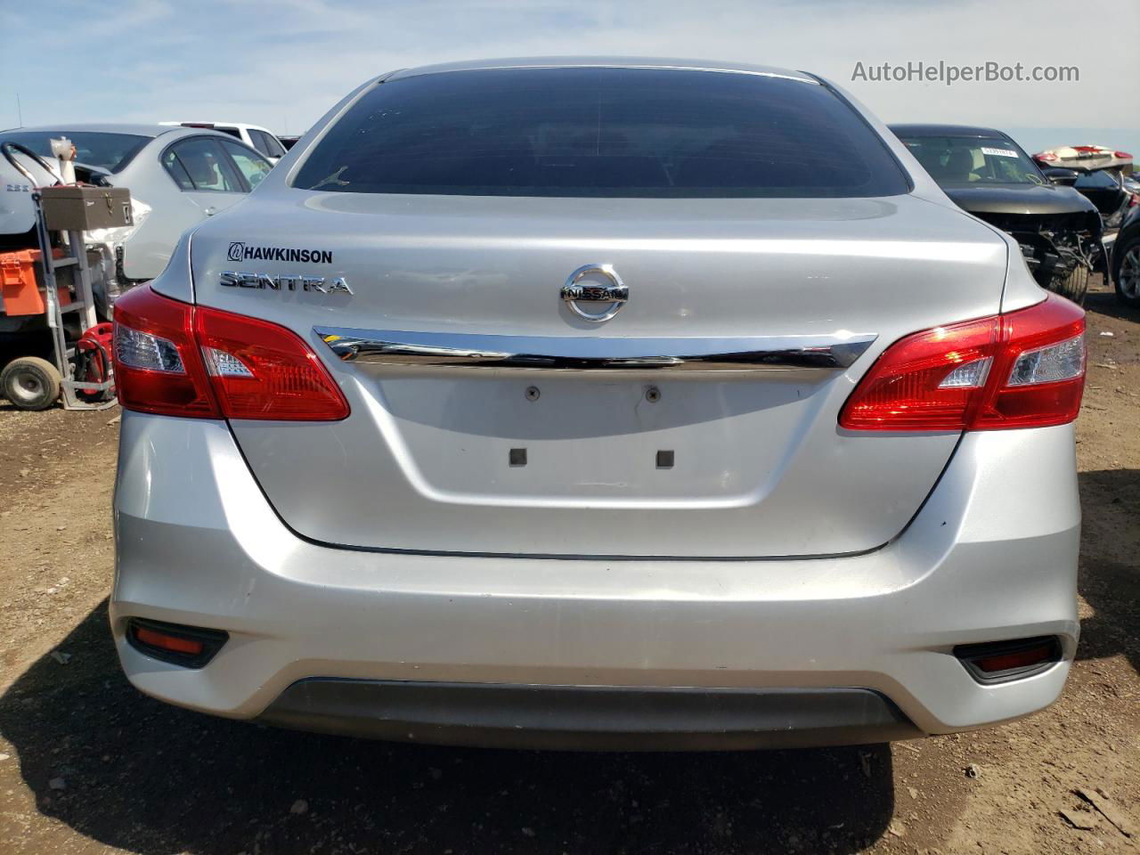 2016 Nissan Sentra S Silver vin: 3N1AB7AP8GY305851