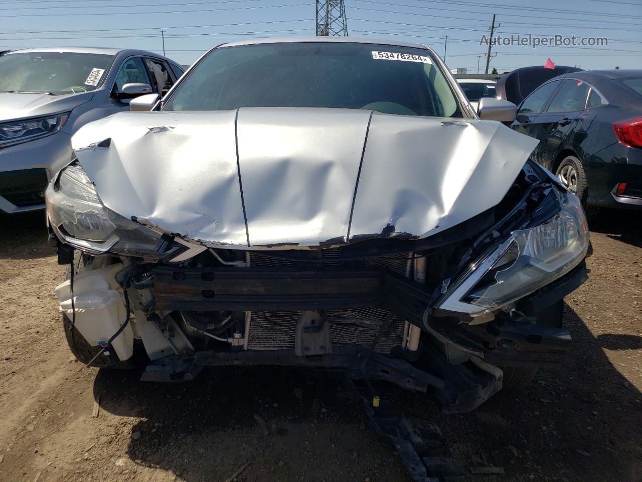 2016 Nissan Sentra S Silver vin: 3N1AB7AP8GY305851