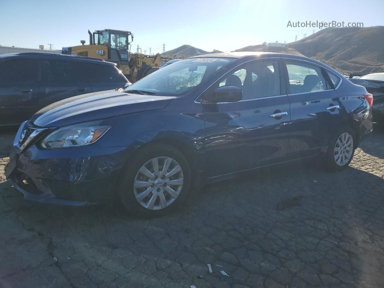 2016 Nissan Sentra S Blue vin: 3N1AB7AP8GY329809