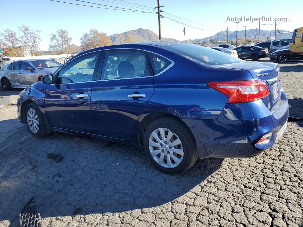 2016 Nissan Sentra S Blue vin: 3N1AB7AP8GY329809