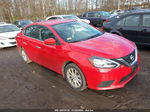 2018 Nissan Sentra Sv Red vin: 3N1AB7AP8JL617463