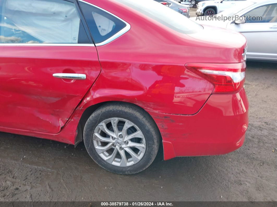 2018 Nissan Sentra Sv Red vin: 3N1AB7AP8JL617463