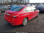 2018 Nissan Sentra Sv Red vin: 3N1AB7AP8JL617463