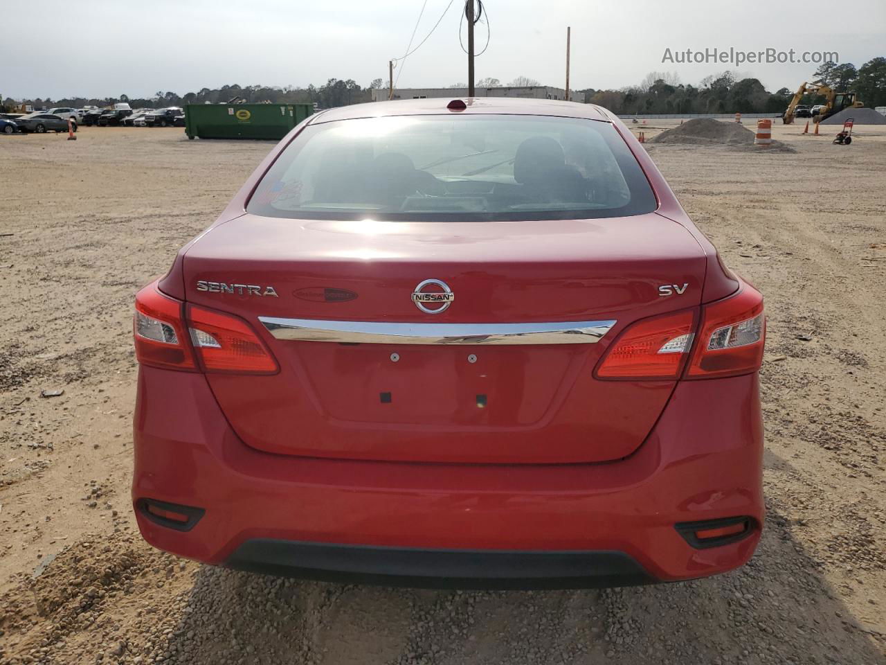 2018 Nissan Sentra S Красный vin: 3N1AB7AP8JL617494