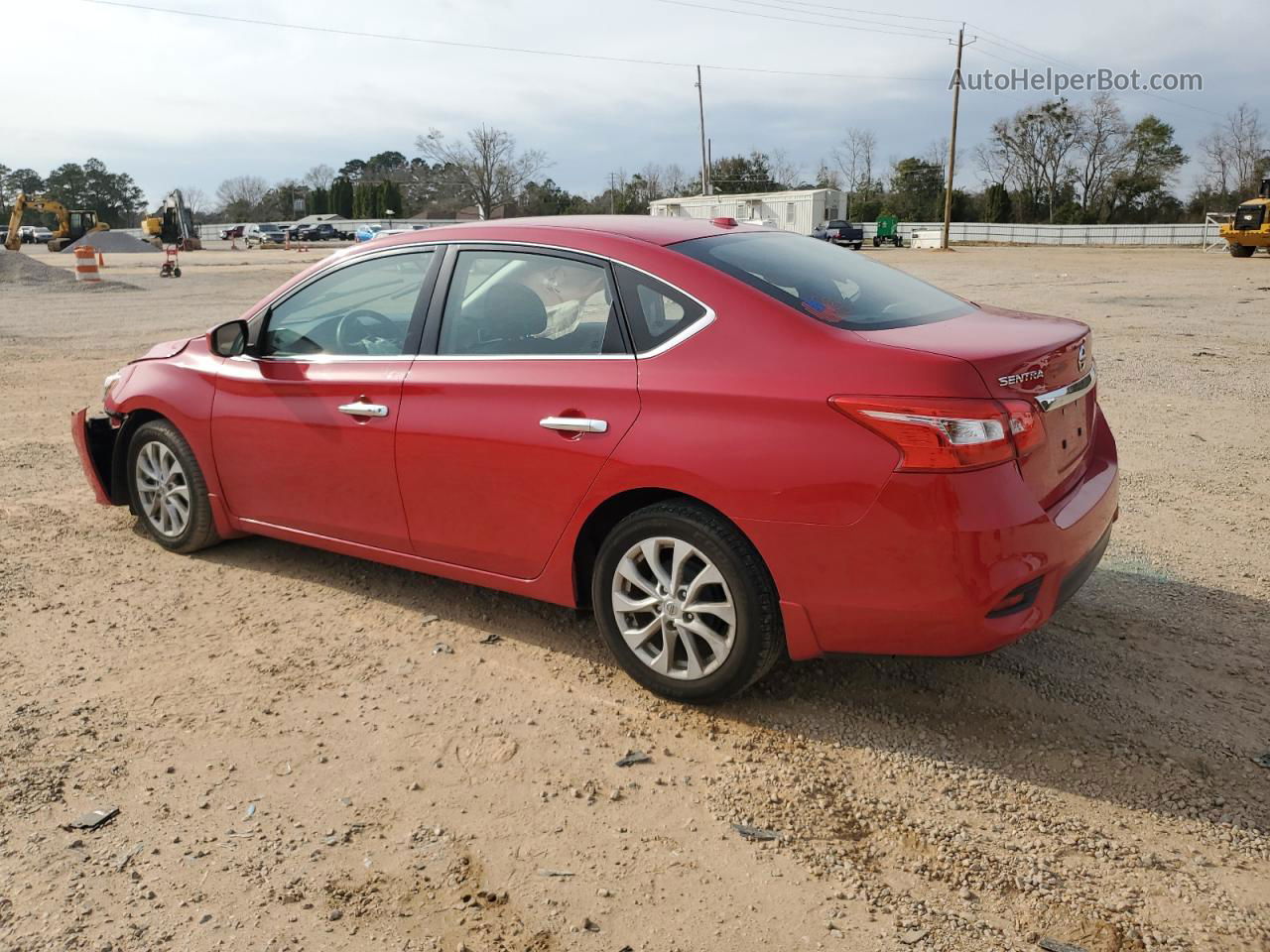 2018 Nissan Sentra S Красный vin: 3N1AB7AP8JL617494