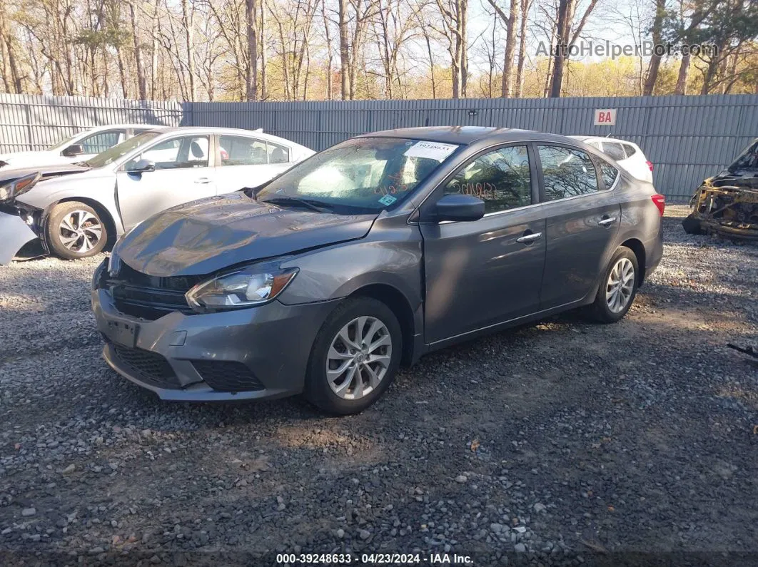 2018 Nissan Sentra Sv Gray vin: 3N1AB7AP8JL618600