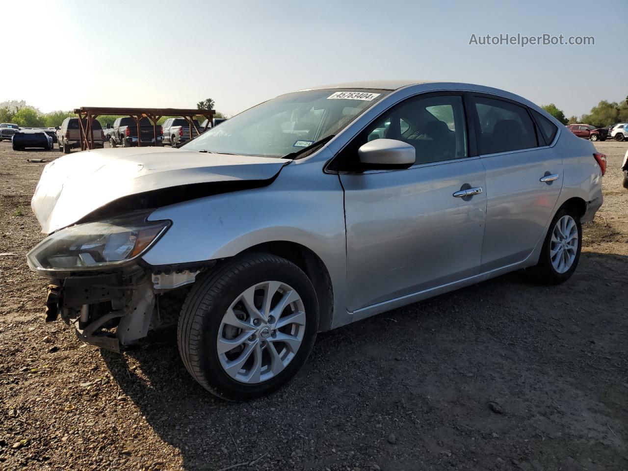 2018 Nissan Sentra S Silver vin: 3N1AB7AP8JL623151