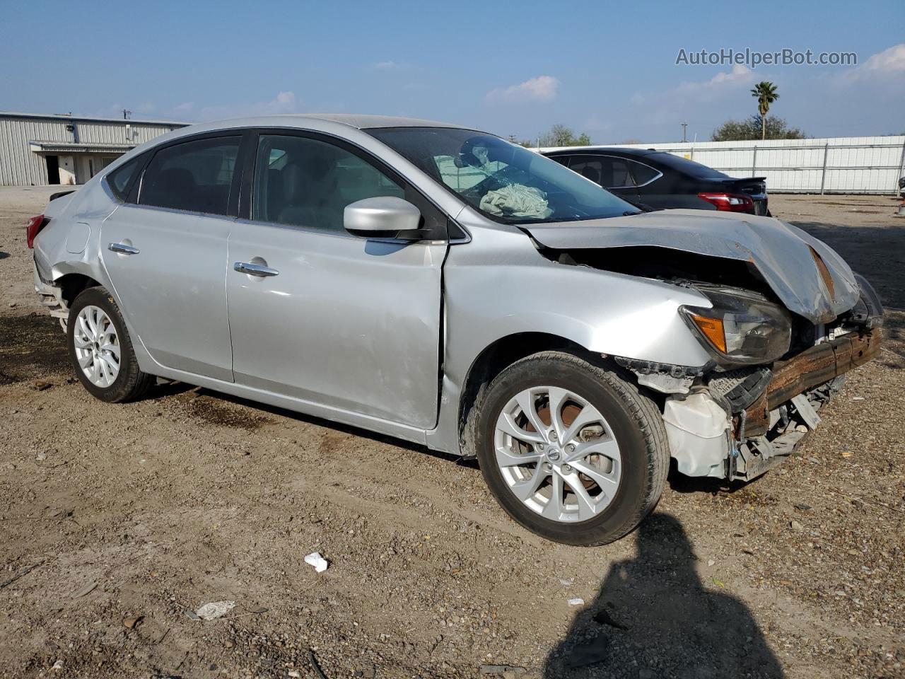 2018 Nissan Sentra S Silver vin: 3N1AB7AP8JL623151