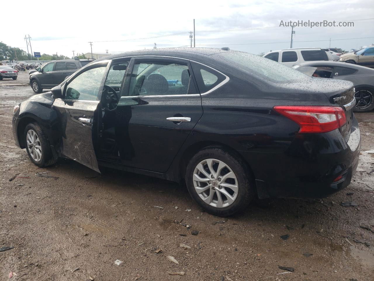 2018 Nissan Sentra S Black vin: 3N1AB7AP8JL623957