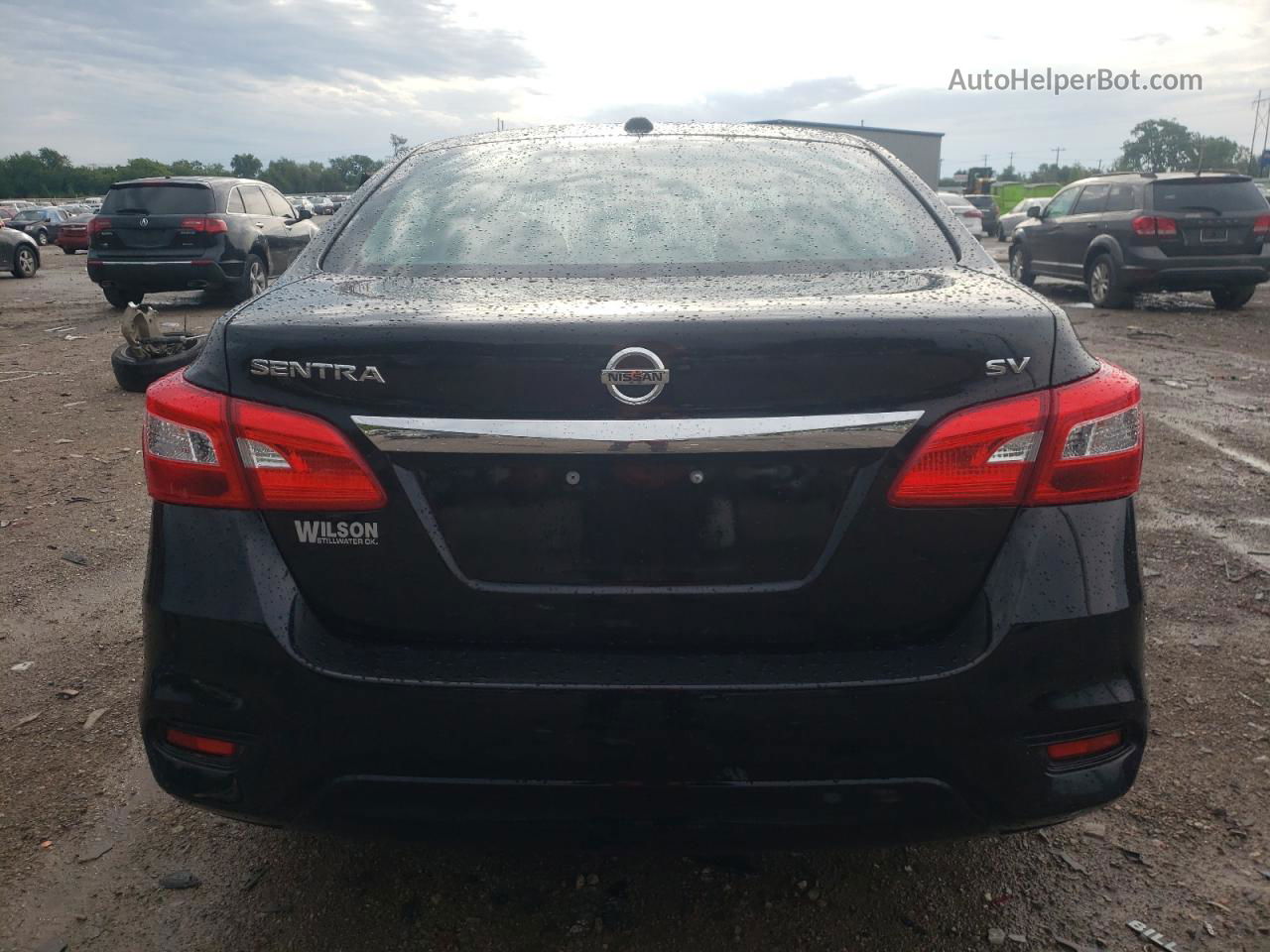 2018 Nissan Sentra S Black vin: 3N1AB7AP8JL623957