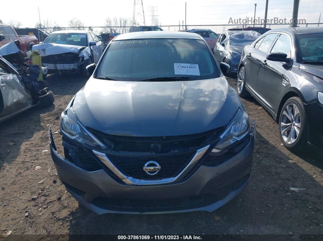 2018 Nissan Sentra Sv Gray vin: 3N1AB7AP8JL626955