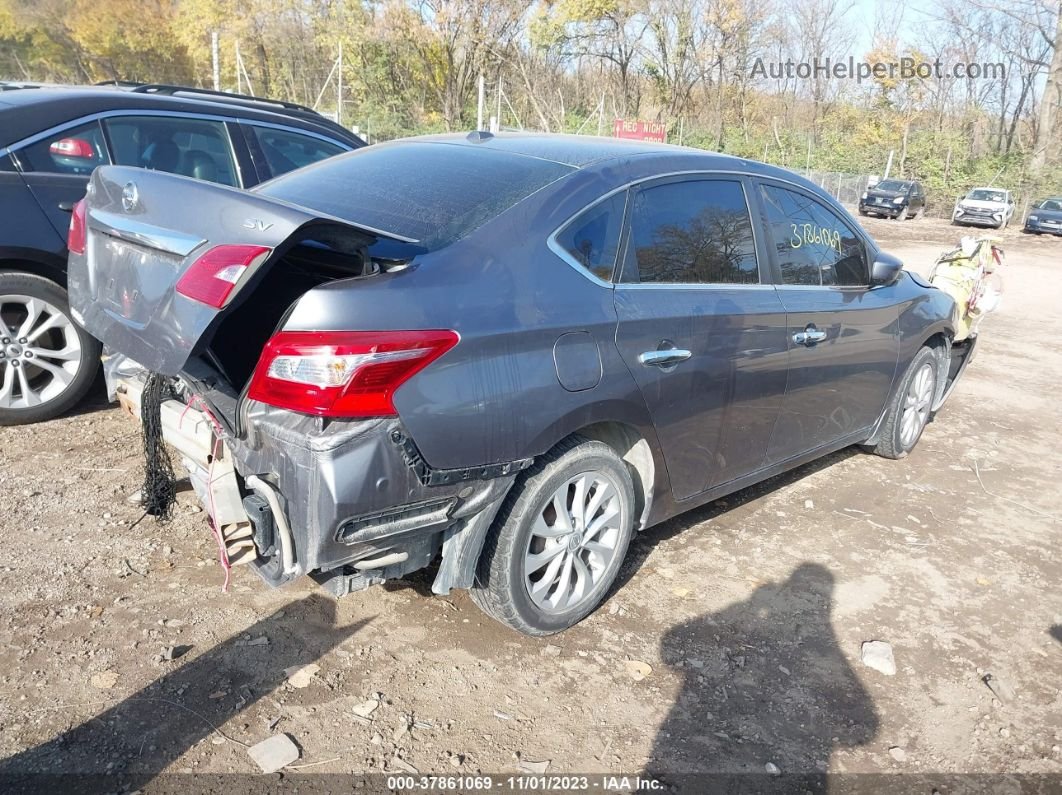 2018 Nissan Sentra Sv Gray vin: 3N1AB7AP8JL626955