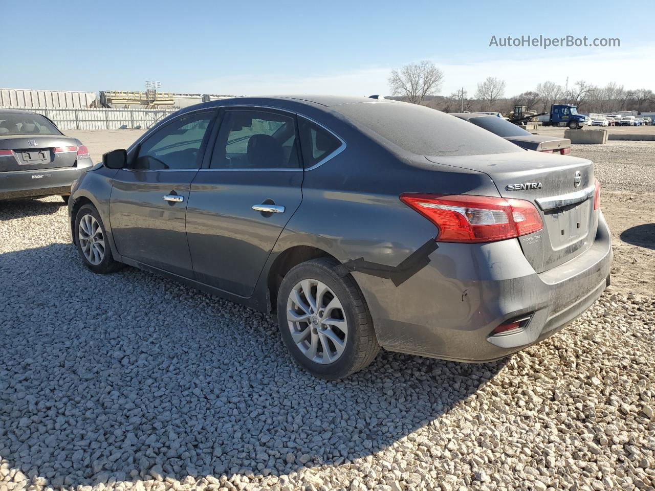 2018 Nissan Sentra S Gray vin: 3N1AB7AP8JL650124