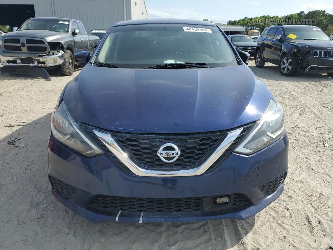 2018 Nissan Sentra S Blue vin: 3N1AB7AP8JL655601