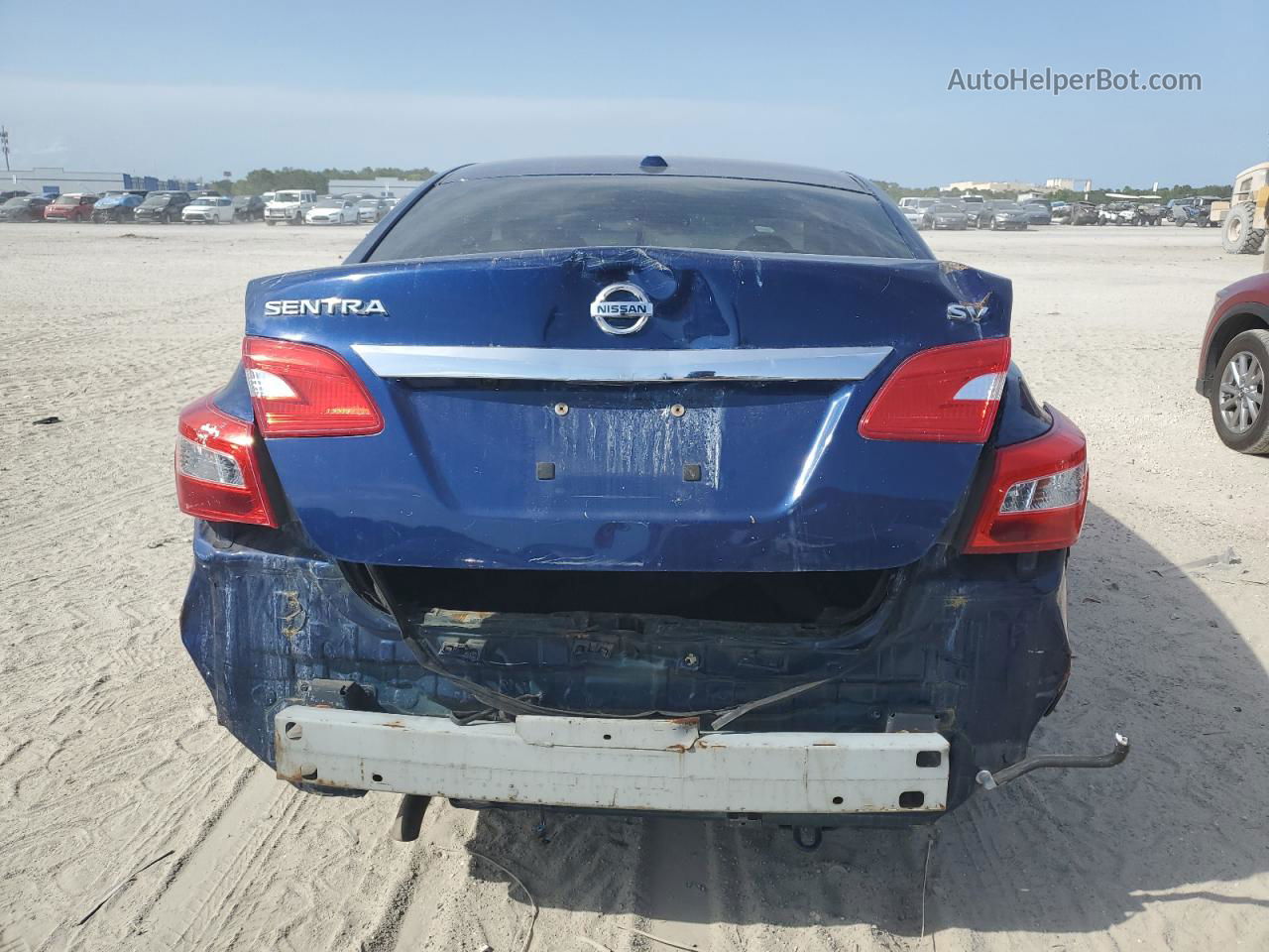 2018 Nissan Sentra S Blue vin: 3N1AB7AP8JL655601