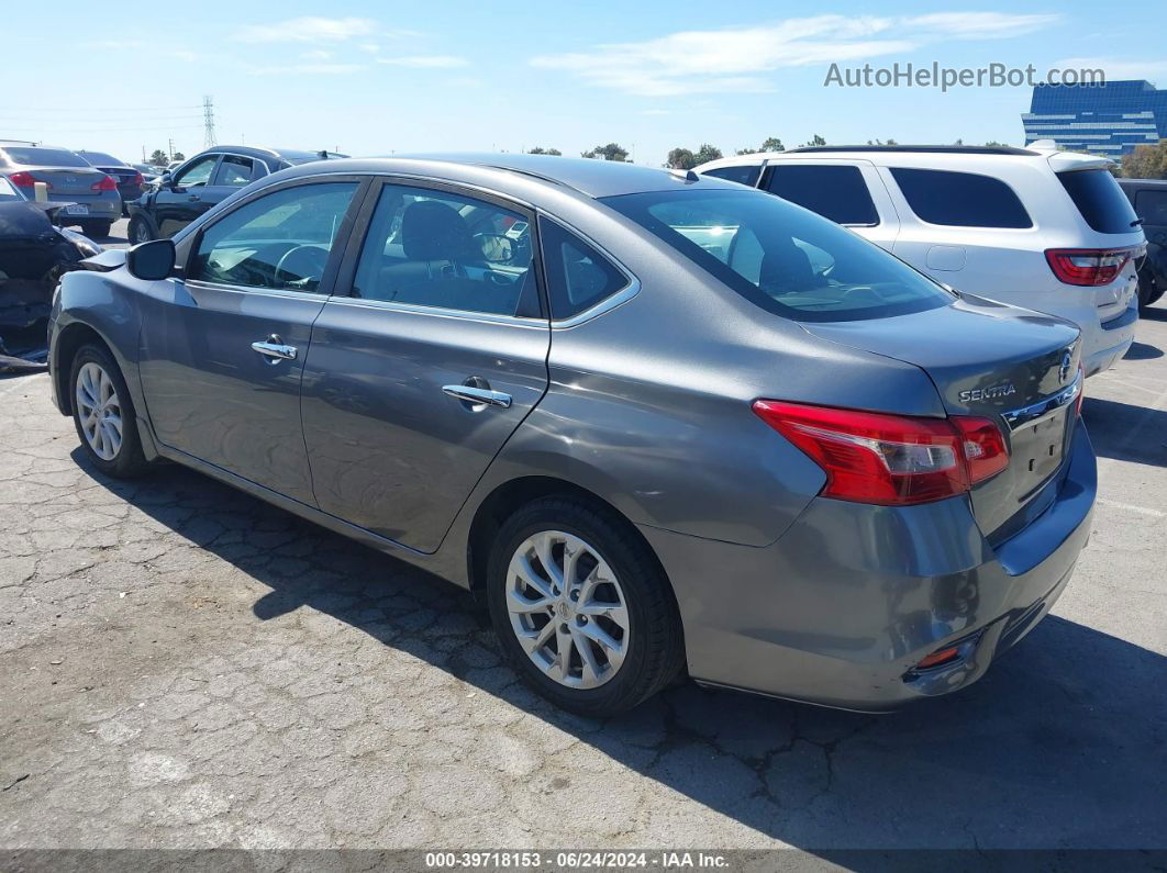 2018 Nissan Sentra Sv Серый vin: 3N1AB7AP8JL662063