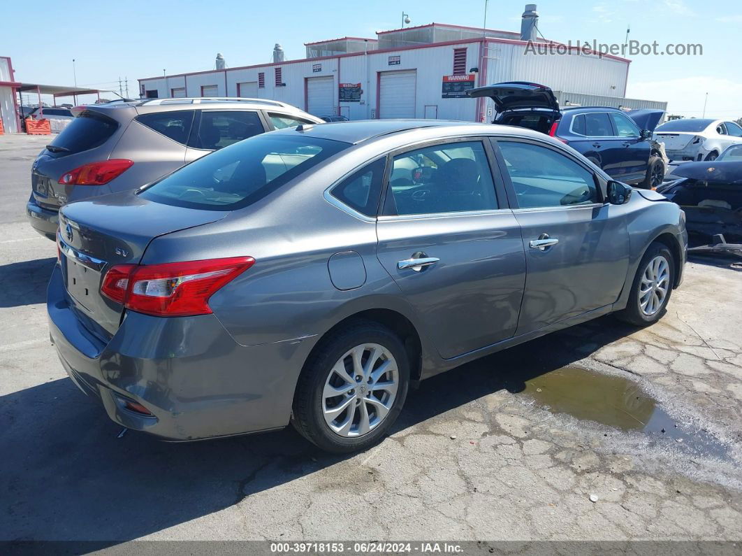 2018 Nissan Sentra Sv Серый vin: 3N1AB7AP8JL662063