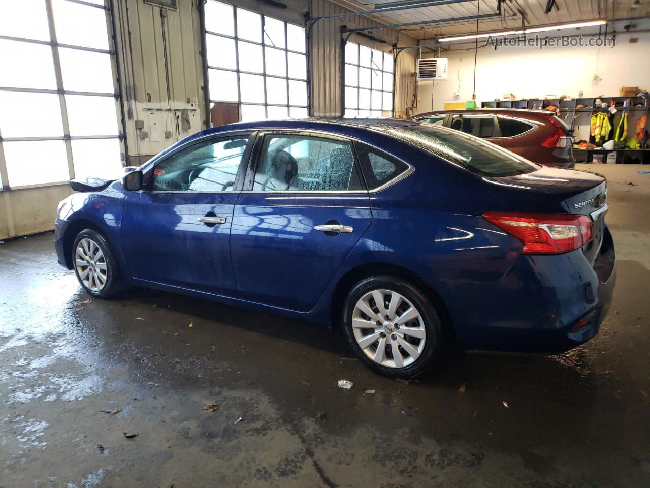 2018 Nissan Sentra S Blue vin: 3N1AB7AP8JY202114