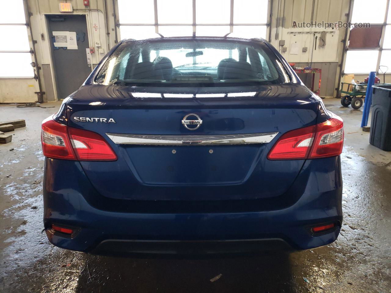 2018 Nissan Sentra S Blue vin: 3N1AB7AP8JY202114