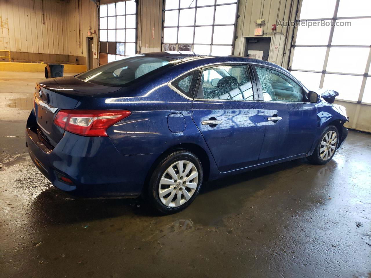 2018 Nissan Sentra S Blue vin: 3N1AB7AP8JY202114