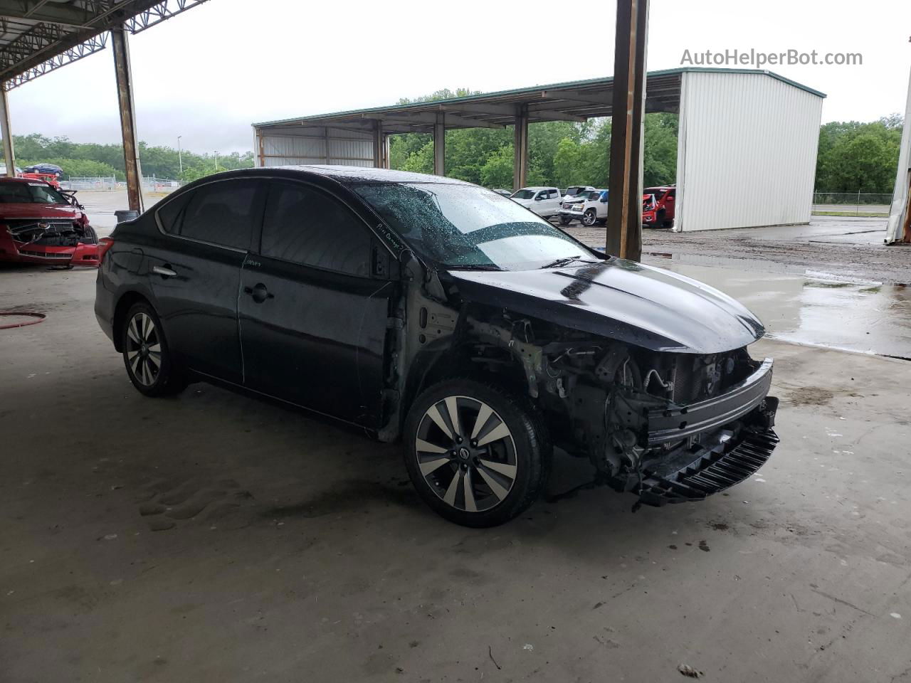 2018 Nissan Sentra S Черный vin: 3N1AB7AP8JY206972