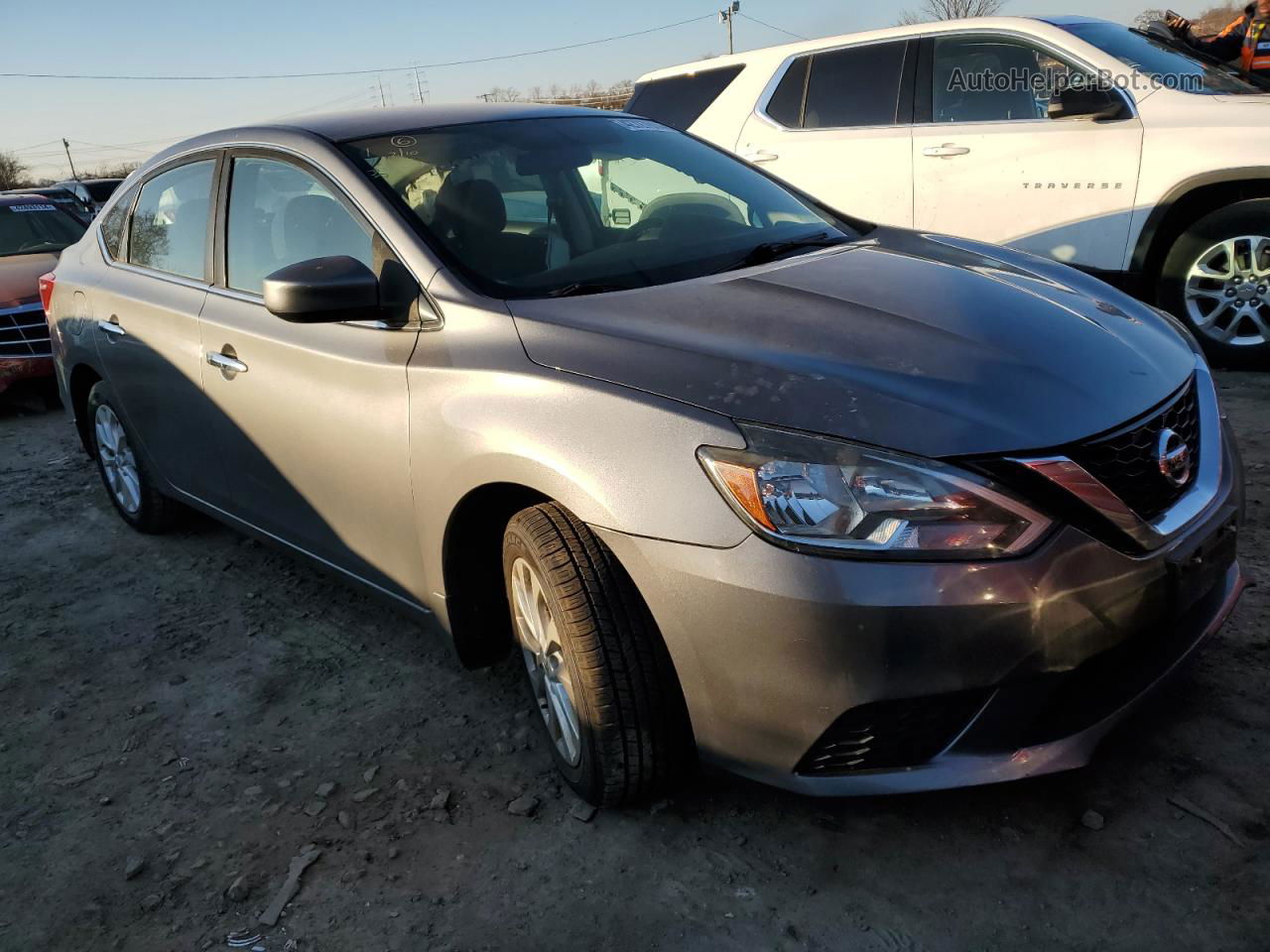 2018 Nissan Sentra S Gray vin: 3N1AB7AP8JY216272