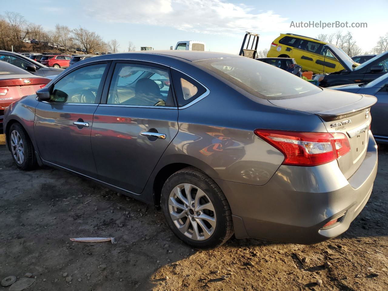 2018 Nissan Sentra S Gray vin: 3N1AB7AP8JY216272