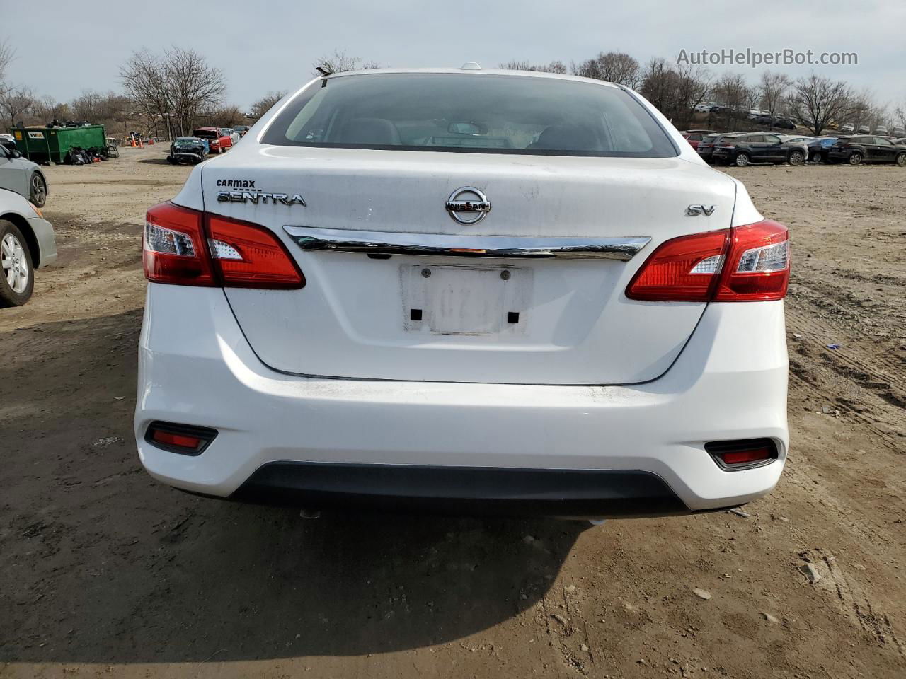 2018 Nissan Sentra S Белый vin: 3N1AB7AP8JY217342