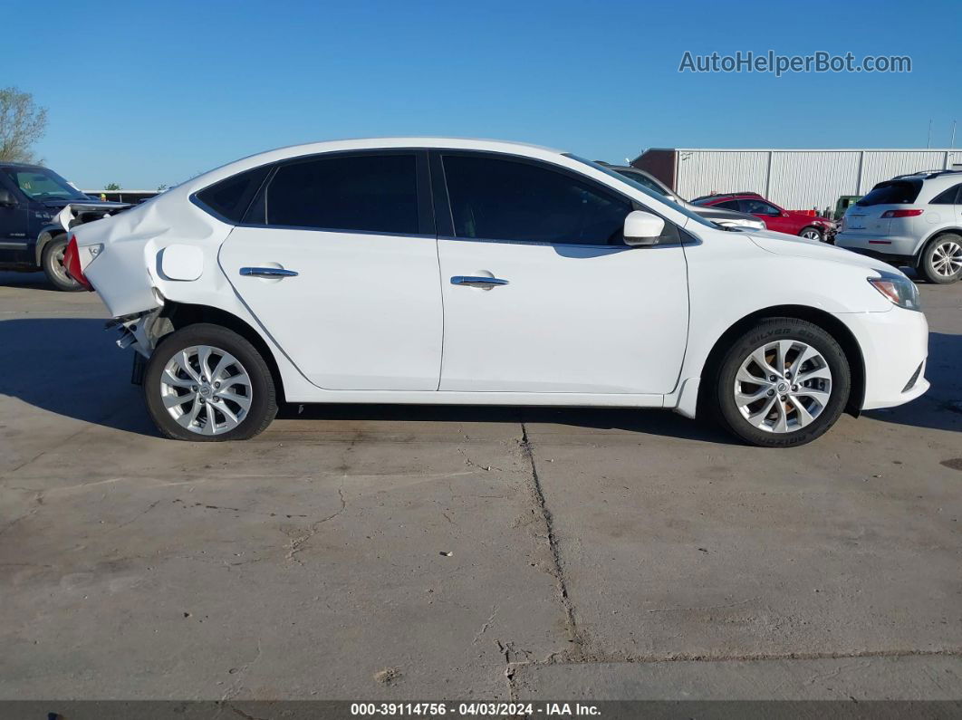 2018 Nissan Sentra S White vin: 3N1AB7AP8JY234142