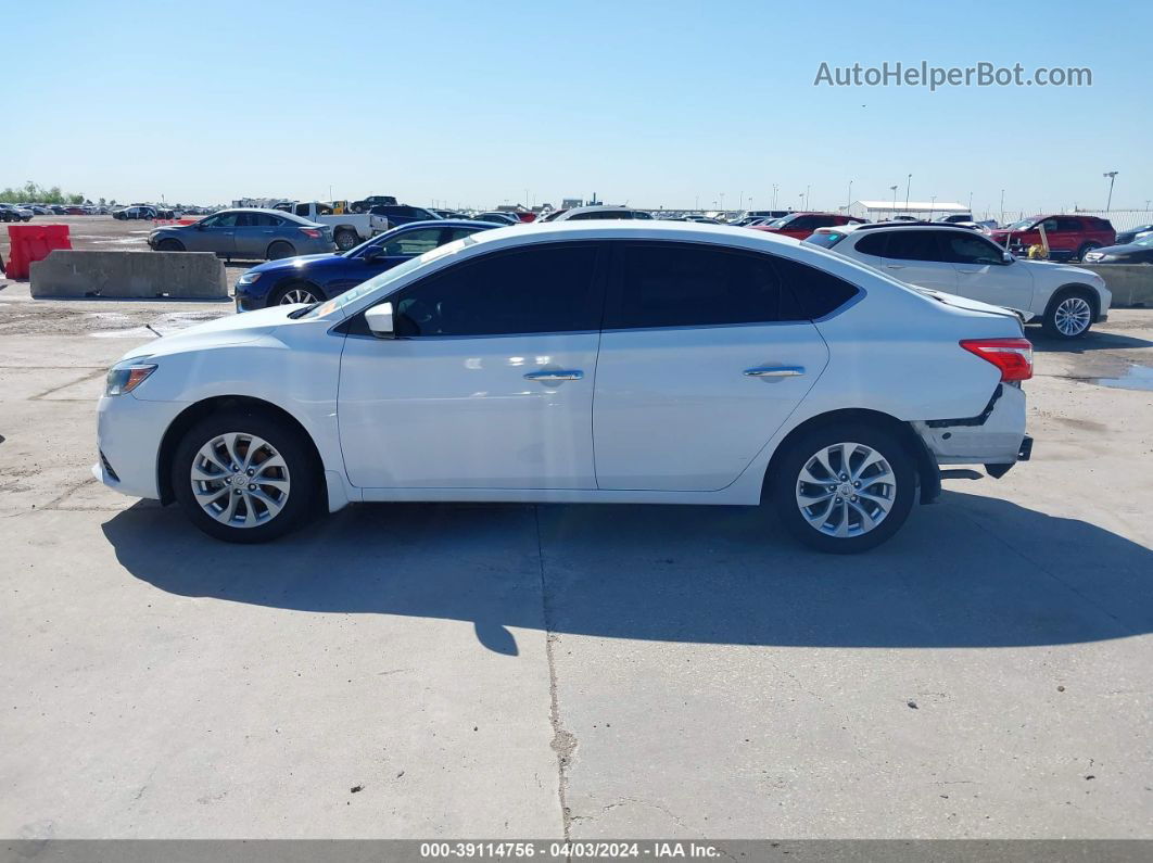 2018 Nissan Sentra S White vin: 3N1AB7AP8JY234142