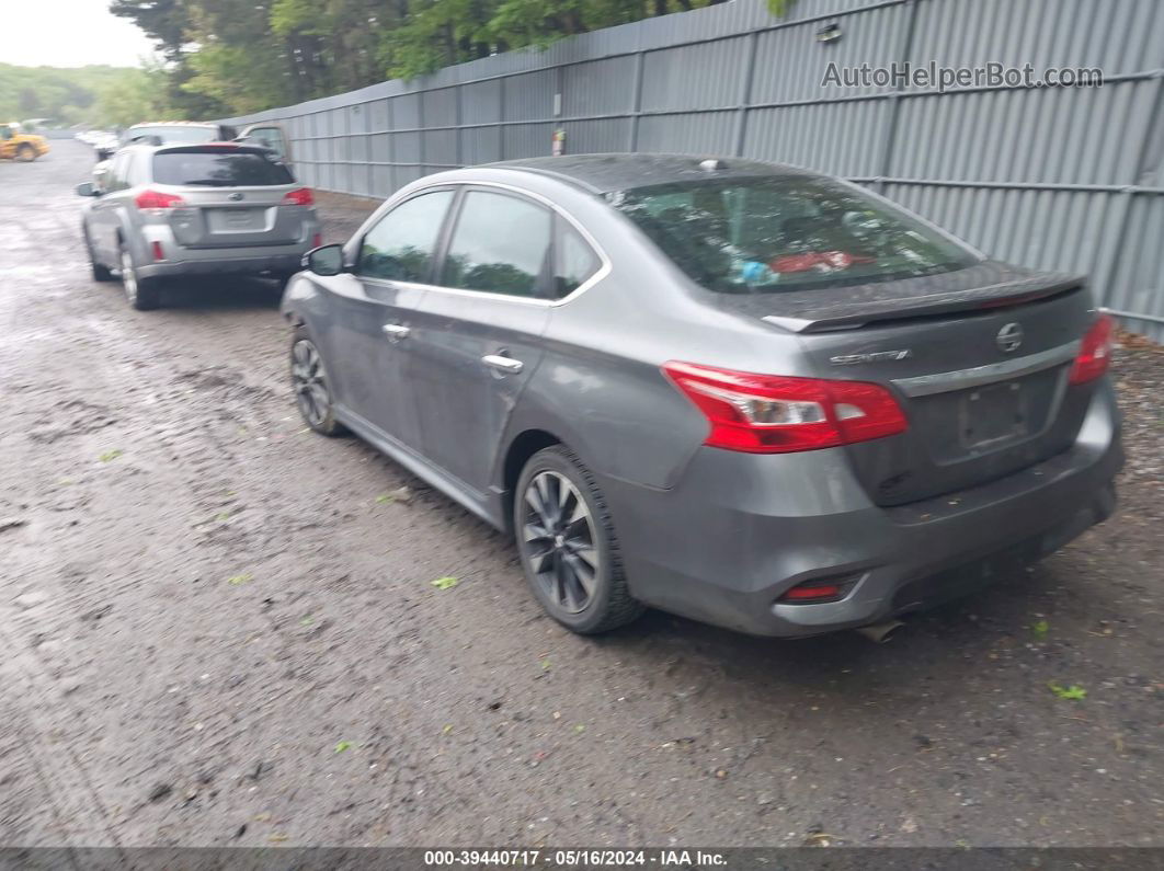 2018 Nissan Sentra Sr Gray vin: 3N1AB7AP8JY240006