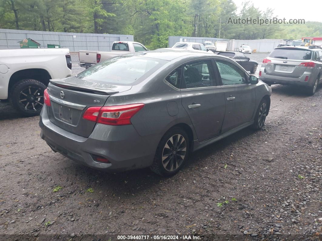 2018 Nissan Sentra Sr Серый vin: 3N1AB7AP8JY240006