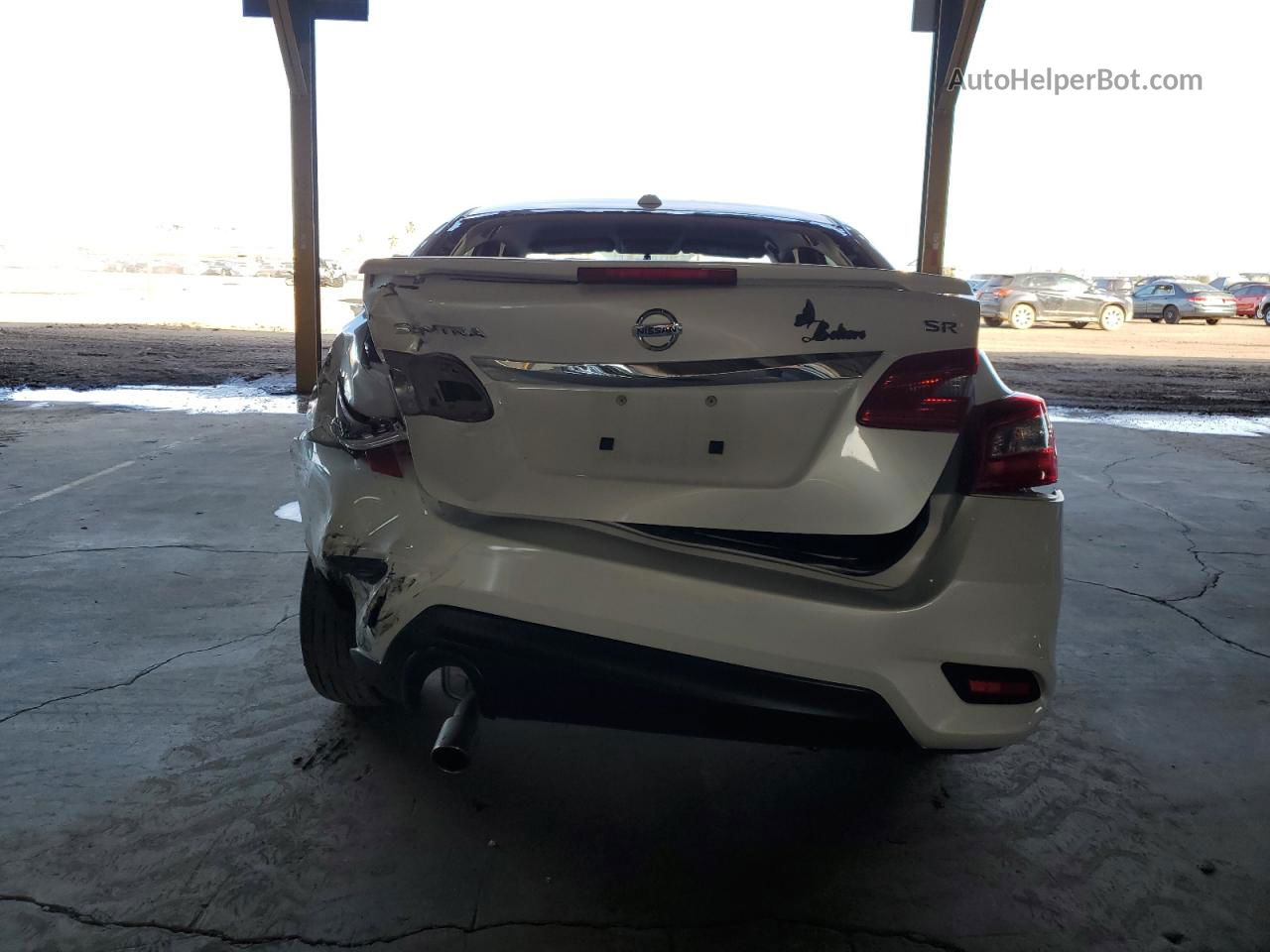 2018 Nissan Sentra S White vin: 3N1AB7AP8JY244878