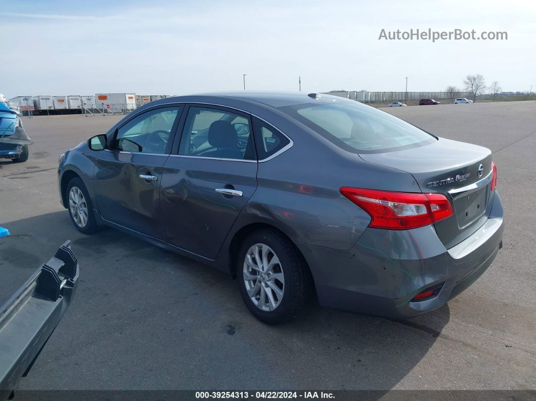 2018 Nissan Sentra Sv Gray vin: 3N1AB7AP8JY246338