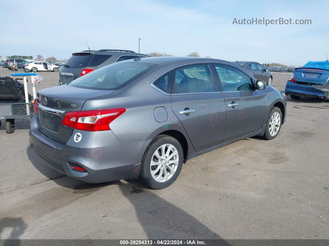 2018 Nissan Sentra Sv Gray vin: 3N1AB7AP8JY246338