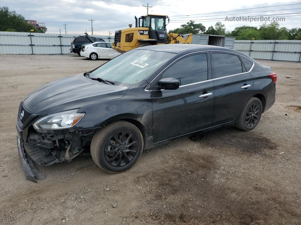 2018 Nissan Sentra S Black vin: 3N1AB7AP8JY251734