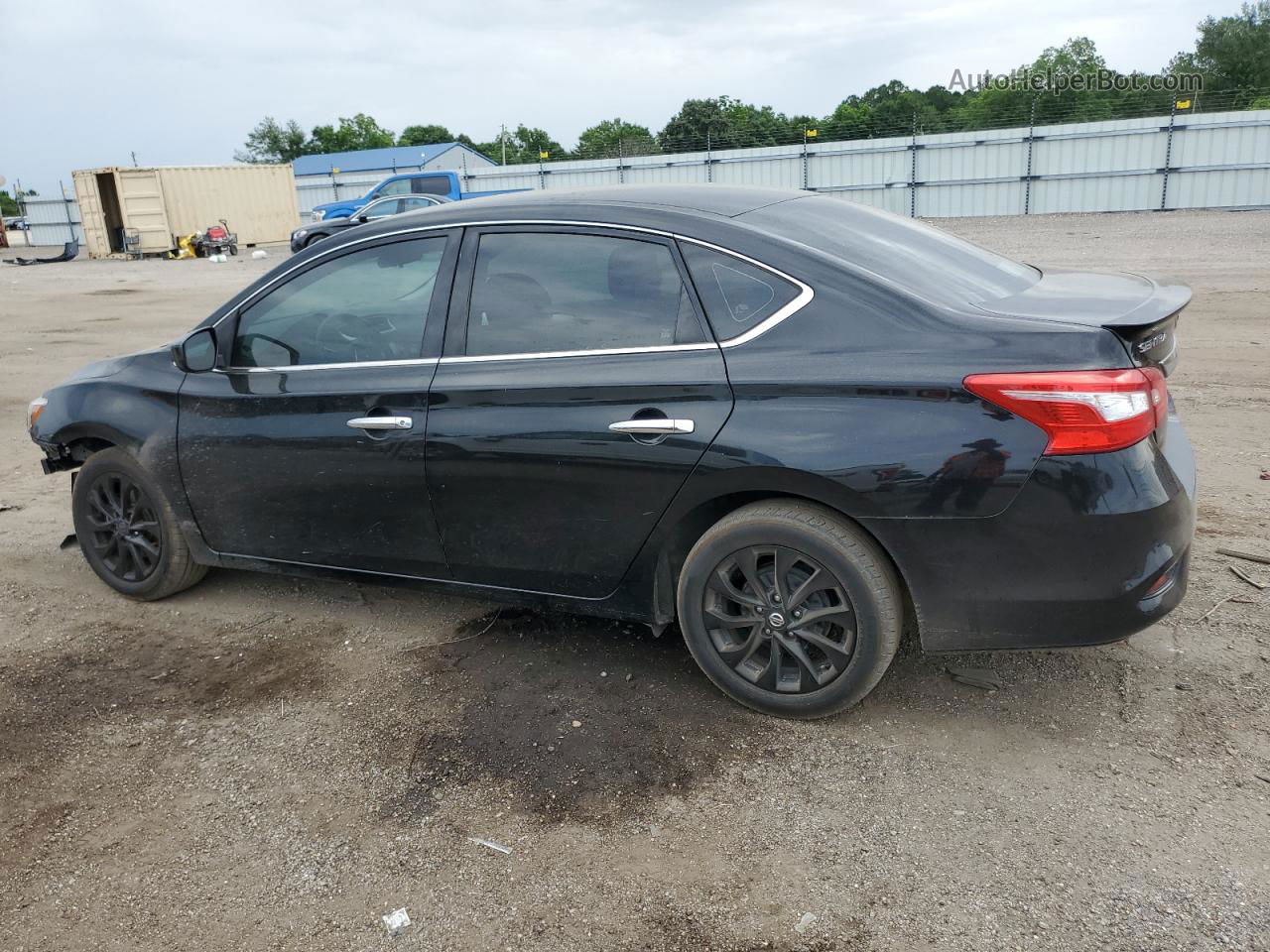 2018 Nissan Sentra S Black vin: 3N1AB7AP8JY251734