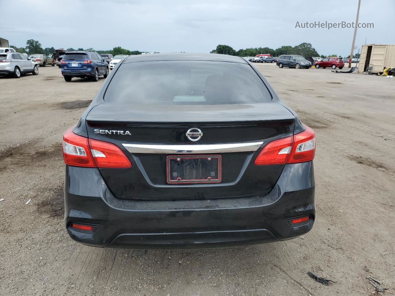 2018 Nissan Sentra S Black vin: 3N1AB7AP8JY251734