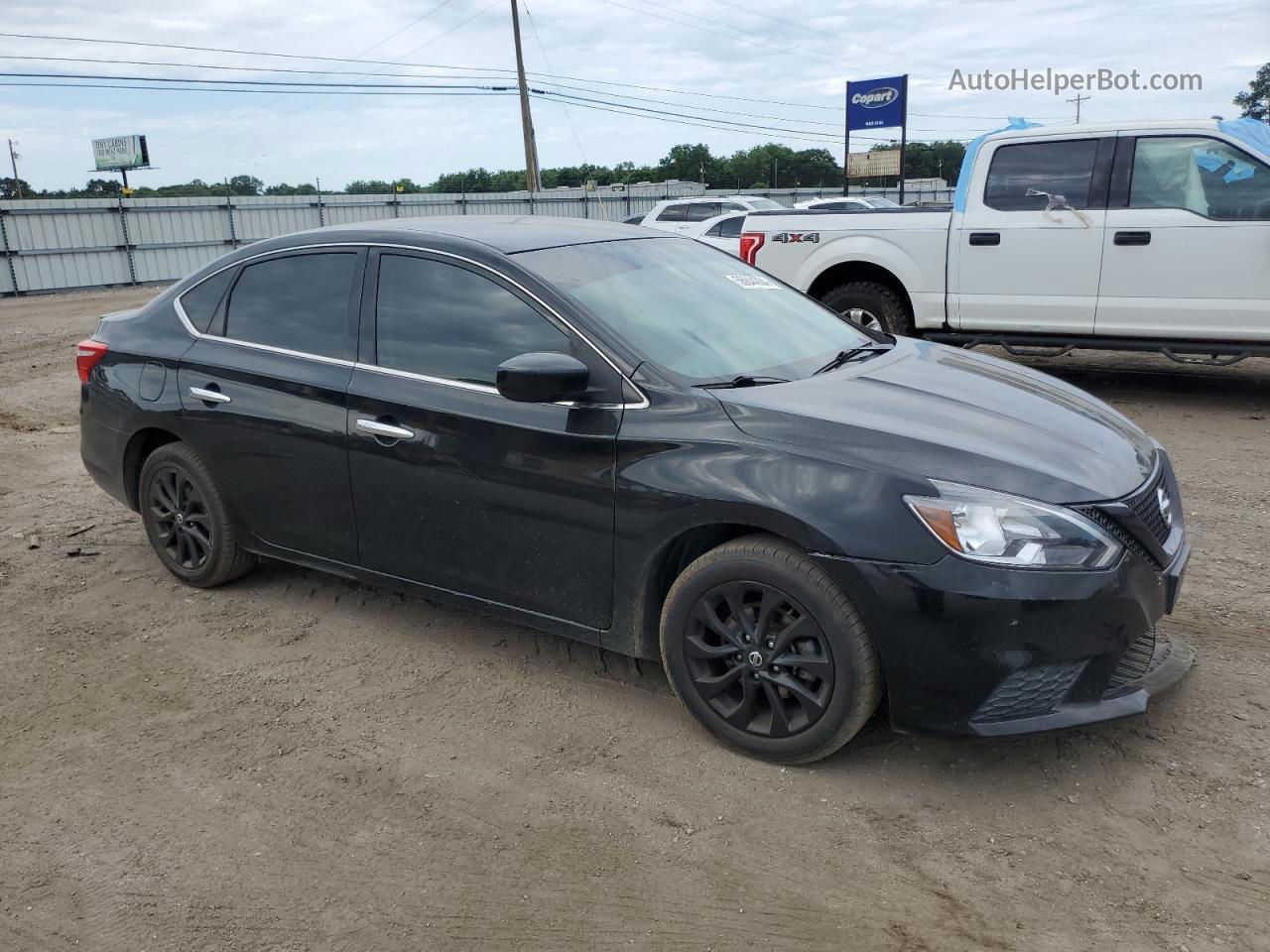 2018 Nissan Sentra S Black vin: 3N1AB7AP8JY251734