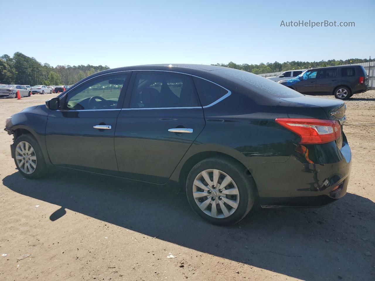 2018 Nissan Sentra S Black vin: 3N1AB7AP8JY252477